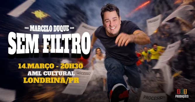 Imagem do MARCELO DUQUE EM LONDRINA/PR - AML CULTURAL - SHOW: SEM FILTRO