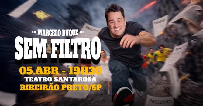 Imagem do MARCELO DUQUE EM RIBEIRÃO PRETO/SP - TEATRO SANTAROSA
