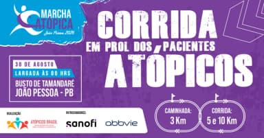 Marcha Atópica João Pessoa 2026 | Corrida em prol dos PACIENTES ATÓPICOS em João Pessoa