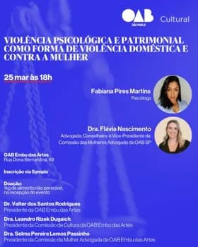 Imagem do MARÇO, MÊS DA MULHER - Violência Psicológica e Patrimonial como Forma de Violência Doméstica