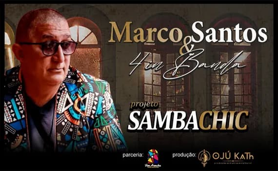 Imagem do Marco Santos & 4 in Banda apresentam Projeto Samba Chic