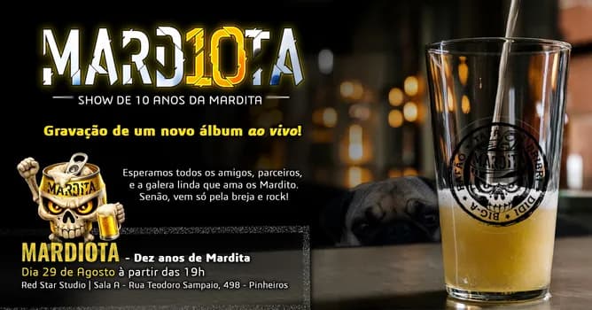 Imagem do MARD10TA - Show de 10 anos da Mardita