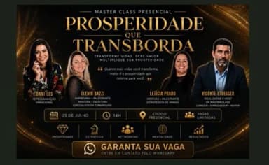 MASTER CLASS PROSPERIDADE QUE TRANSBORDA em Curitiba