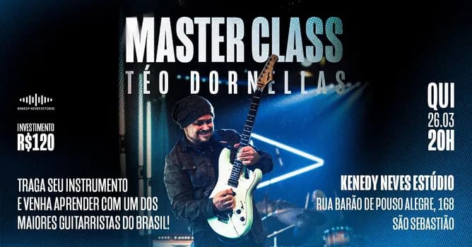 Imagem do Masterclass com Téo Dornellas - Kenedy Neves Estúdio