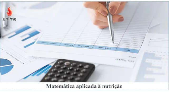 Imagem do Matemática aplicada à nutrição - Noturno
