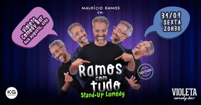 Imagem do MAURÍCIO RAMOS em RAMOS COM TUDO na rua augusta! - Stand Up Comedy