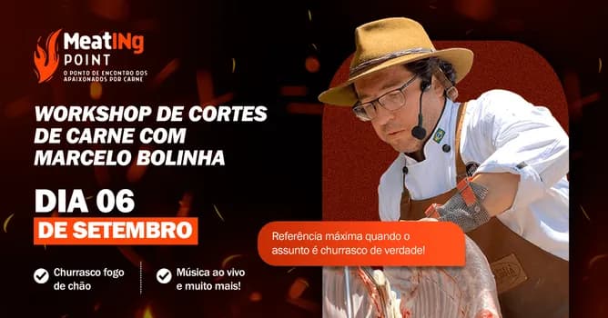 Imagem do MEATING POINT - Workshop com Marcelo Bolinha - dia 06/09/2026