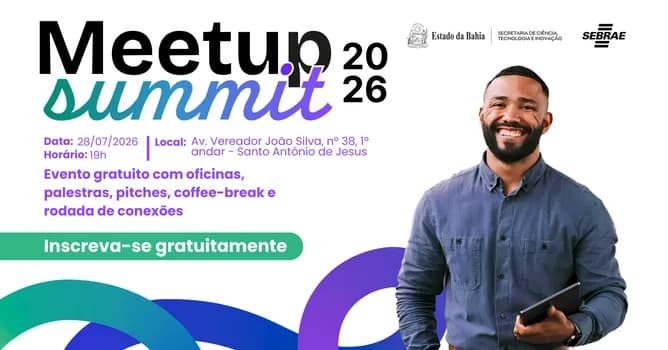 Imagem do Meetup Summit 2026 - Santo Antônio de Jesus