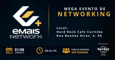 Mega Evento de Networking no Hard Rock Cafe Curitiba em Curitiba