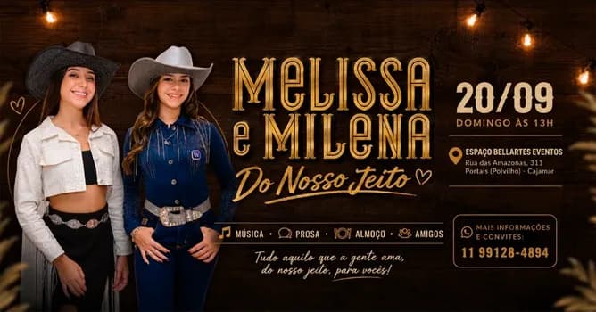 Imagem do MELISSA E MILENA - DO NOSSO JEITO - 20/09