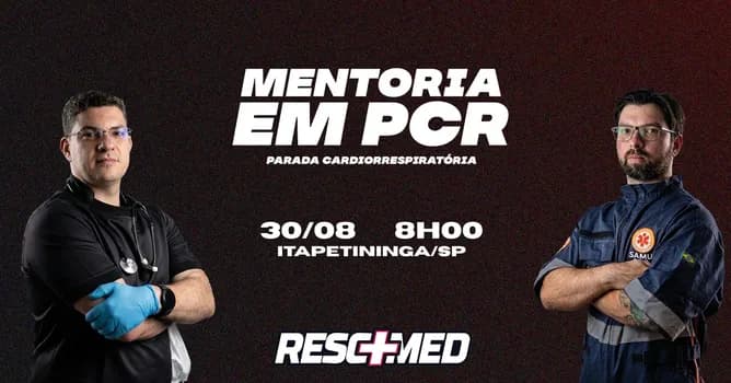 Imagem do Mentoria em PCR - Parada Cardiorrespiratória | Dr. Filipe Holtz e Dr. André Del Guerra