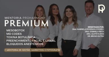 MENTORIA PREMIUM TOXINA BOTULÍNICA - PREENCHIMENTO FACIAL - PREENCHIMENTO LABIAL - 45ª Ed em Balneário Camboriú