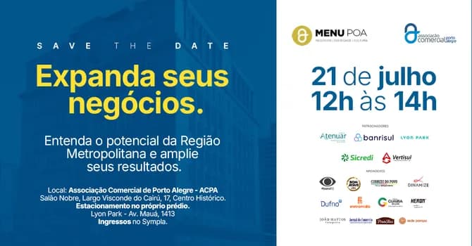 Imagem do MENU POA | Expanda seus negócios.