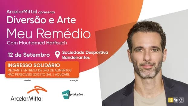 Imagem do MEU REMÉDIO - COM MOUHAMED HARFOUCH - DIVERSÃO E ARTE 2026