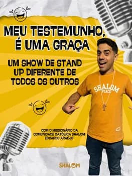Imagem do MEU TESTEMUNHO É UMA GRAÇA (Eduardo Araújo) - Show de Stand Up Comedy