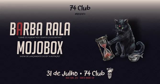 Imagem do MOJOBOX + BARBA RALA no 74 CLUB em Santo André/SP