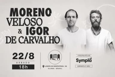 MORENO Veloso & IGOR de Carvalho no ALMA Arte Café em Olinda