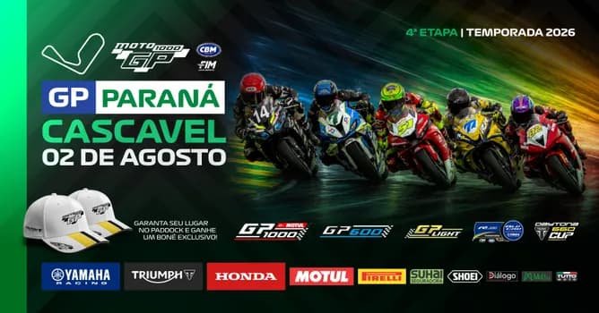 Imagem do MOTO1000GP | 4ª ETAPA | CASCAVEL | GP PARANÁ | TEMPORADA 2026