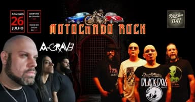 MOTOCANDO ROCK - A-GRAVE & BLACK DOG em Rio de Janeiro