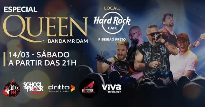 Imagem do Mr. Dam – Especial Queen no Hard Rock Cafe Ribeirão Preto