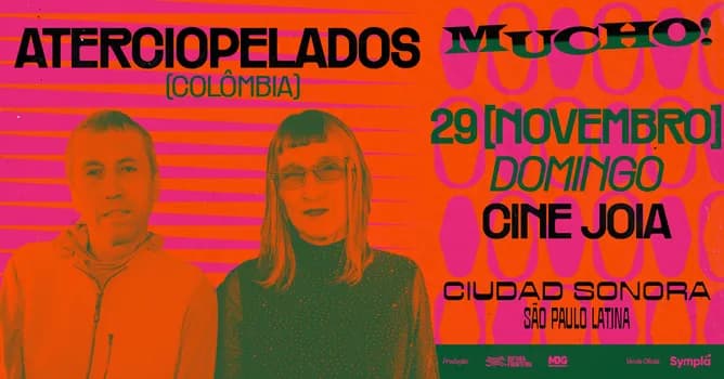 Imagem do MUCHO! CIUDAD SONORA apresenta ATERCIOPELADOS no Cine Joia