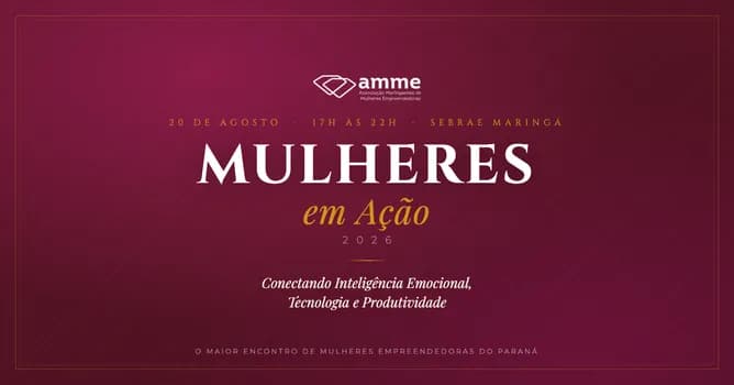 Imagem do Mulheres em Ação 2026 - Conectando Inteligência Emocional, Tecnologia e Produtividade