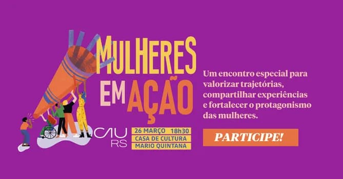 Imagem do Mulheres em Ação: Diálogos e Trajetórias Profissionais