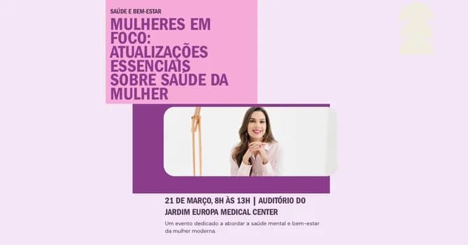 Imagem do Mulheres em foco: atualizações essenciais sobre saúde da mulher