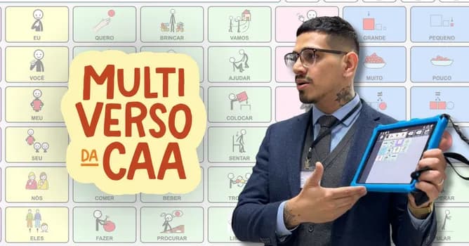 Imagem do Multiverso da Comunicação Aumentativa e Alternativa (CAA)