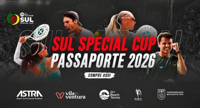 Imagem do Mundial de Beach Tennis - BT 400 Sul Special Cup 2026