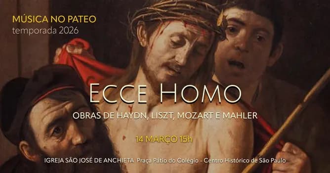 Imagem do Música no Pateo apresenta - Ecce Homo | Obras de Haydn, Liszt, Mozart e Mahler