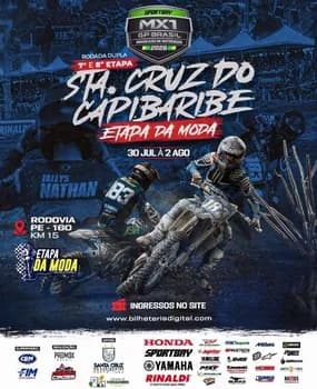 MX1 GP BRASIL - BRASILEIRO DE MOTOCROSS - 7ª E 8ª ETAPA em Santa Cruz do Capibaribe