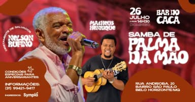 NELSON RUFINO + MATHEUS HENRIQUE | SAMBA DE PALMA DA MÃO em Belo Horizonte