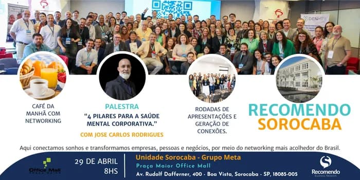 Imagem do Networking e Negócios - Recomendo Sorocaba - Grupo Meta.