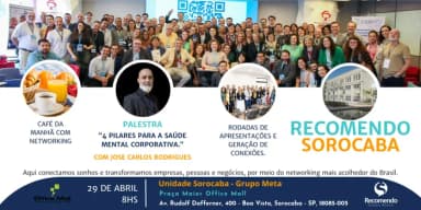 Networking e Negócios - Recomendo Sorocaba - Grupo Meta. em Sorocaba