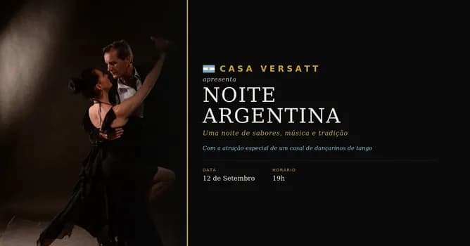 Imagem do Noite Argentina Jantar & Tango na Casa Versatt