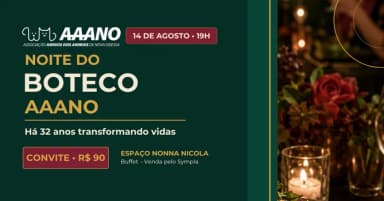 Noite do Boteco AAANO | 32 anos de proteção animal em Nova Odessa