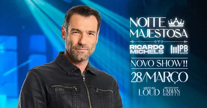 Imagem do NOITE MAJESTOSA com RICARDO MICHELS + BAnda LOUD (abertura) + Dj Fabian Baquetti