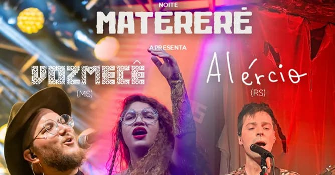 Imagem do Noite Matereré Apresenta: Alércio e Vozmecê || Dia 23/7 às 20h