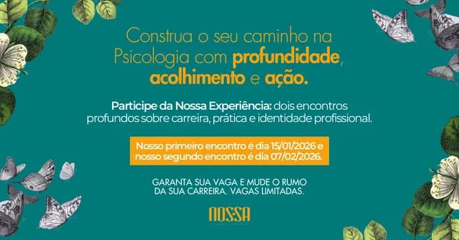 Imagem do Nossa Lá Fora, um impulso para sua carreira na Psicologia