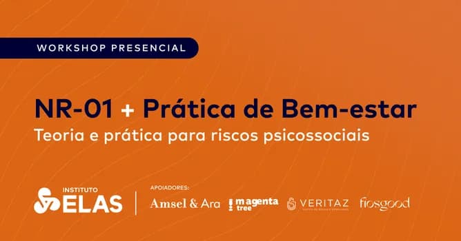 Imagem do NR-01 + Prática de Bem-estar | Teoria e prática para riscos psicossociais