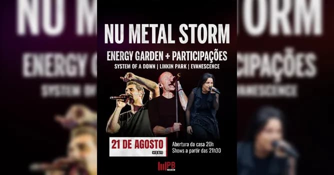 Imagem do NU METAL STORM - System of a Dawn + Linkin Park + Evanescence