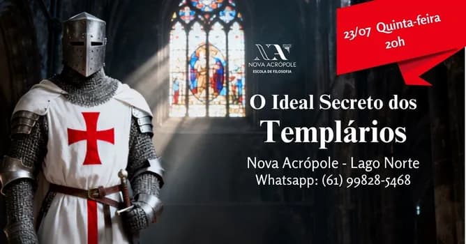 Imagem do O Ideal Secreto dos Templários - Palestra Beneficente