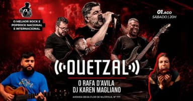 O melhor do Rock Nacional Internacional com a banda QUETAL + O Rafa Davila + DJ Karen Magliano em Nilópolis