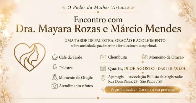 Imagem do O Poder da Mulher Virtuosa - Com Dra Mayara Rozas, Márcio Mendes & Ana Calandra