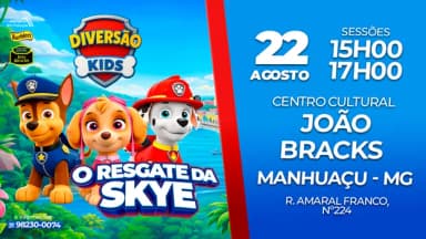 O RESGATE DA SKYE AO VIVO 22 DE AGOSTO MANHUAÇU em Manhuaçu