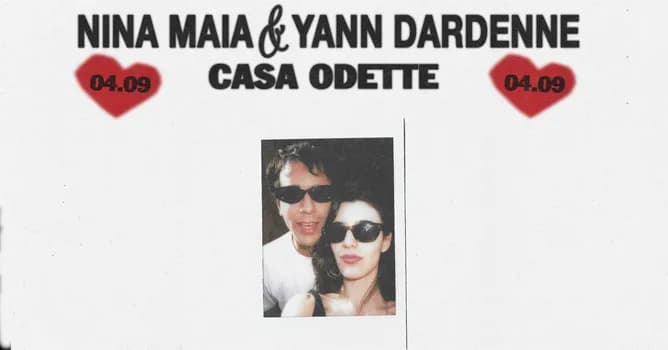 Imagem do Odette apresenta Nina Maia + Yann Dardenne