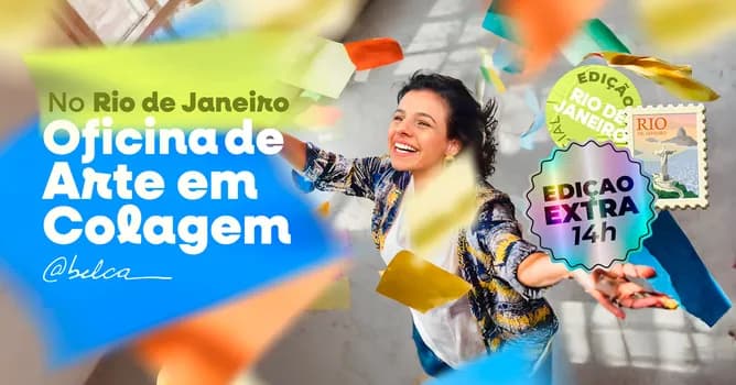 Imagem do Oficina de Arte em Colagem Belca no RIO DE JANEIRO - 21/03/2026 - EDIÇÃO EXTRA 14H