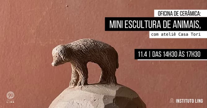 Imagem do Oficina de Cerâmica: Mini escultura de Animais, com ateliê Casa Tori
