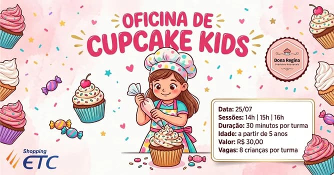 Imagem do Oficina de Cupcake Kids Shopping ETC